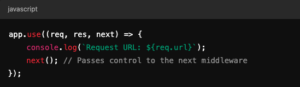use middleware in node.js