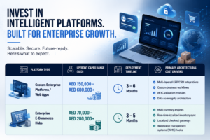 Enterprise website cost planning and budgeting framework for UAE organizations